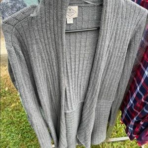 Gray sweaters, 3 mediums and one small